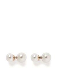 Kenneth Jay Lane | White Baroque Pearl Ball Stud Earrings | Lyst