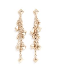Valentino | Metallic Pendant Stud Earrings | Lyst