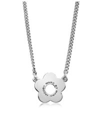 Marc By Marc Jacobs - Metallic Diamonds And Daisy Logo Pendant Necklace - Lyst