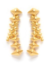Eddie Borgo | Metallic Zip Cone Drop Earrings | Lyst