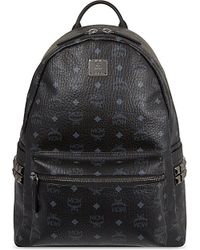 MCM | Black Stark Side Stud Medium Backpack | Lyst
