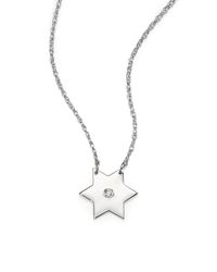 Jennifer Zeuner | Metallic Stella Diamond & Sterling Silver Star Pendant Necklace | Lyst
