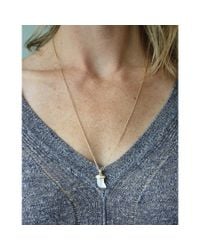 Peyton William Handmade Jewelry | Metallic Mother Of Pearl & White Topaz Necklace | Lyst