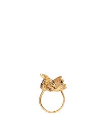 Alexander McQueen | Metallic King And Queen Skull Ring | Lyst
