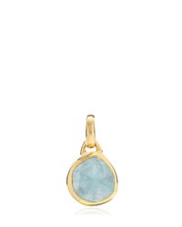 Monica Vinader | Metallic Mini Siren Bezel Pendant | Lyst