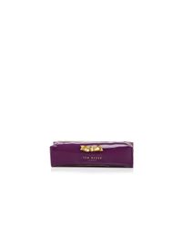 Ted Baker | Purple Aker Bow Pencil Case | Lyst