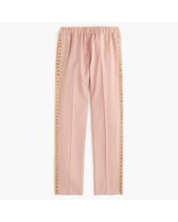 J.Crew | Natural Collection Italian Wool Pull-on Pant In Beaded Tux Stripe | Lyst
