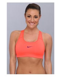 compression victory bra nike pro sports orange