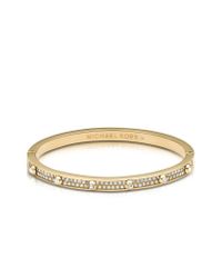 Michael Kors - Metallic Pave Golden Astor Bangle - Lyst