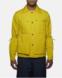 Björn Borg Yellow Quilted Workwear Jacket for men