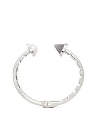 Eddie Borgo | Metallic Agate Cone Pearl Hinge Cuff | Lyst