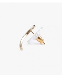 Jennie Kwon | Metallic Long Curved Stud - Single | Lyst