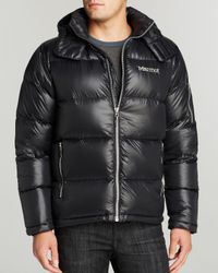 marmot black down jacket