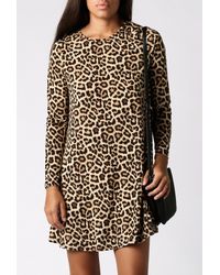 Glamorous | Multicolor Printed L/s Swing Dress | Lyst
