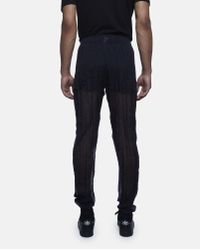 Cottweiler Black Transparent Robe Trackpants for men