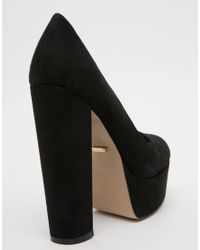 carvela black court shoes