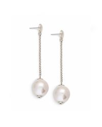 Lele Sadoughi | White Pearl Pendulum Earrings | Lyst