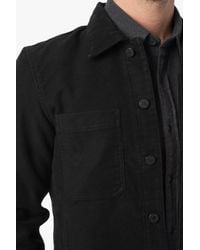7 For All Mankind Black Patch Pocket Trucker Jacket for men