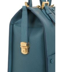 Giorgio Armani | Blue Small Weekend Leather Top Handle Bag | Lyst