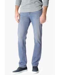 7 For All Mankind - Blue Standard Classic Straight With Clean Pocket In High Tides for Men - Lyst