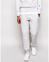 champion all over print sweatpants