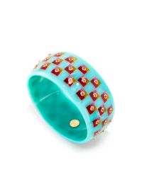 Mark Davis | Multicolor Pink Sapphire Bakelite Bangle | Lyst