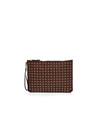Etienne Aigner | Brown Medium Eva Grommet Clutch | Lyst