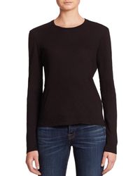 J Brand | Black Montara Long-sleeve Cotton Tee | Lyst