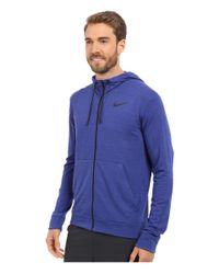 blue nike dri fit hoodie