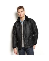 Barbour Bedale Waxed Jacket in Black for Men - Lyst