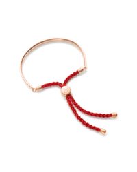Monica Vinader | Pink Fiji Friendship Bracelet | Lyst