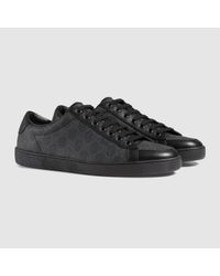 gucci gg supreme sneaker black