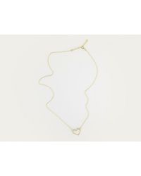 By Philippe | Metallic Tiny Gold Sweetheart Necklace | Lyst