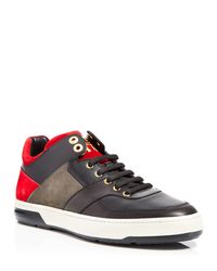 Ferragamo | Black Monroe Double Gancini Sneakers for Men | Lyst