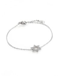Adriana Orsini | Metallic Star Of David Pavé & Sterling Silver Bracelet | Lyst