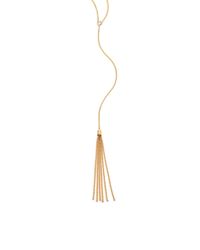 Zoe Chicco | Metallic Diamond & 14k Yellow Gold Tassel Necklace | Lyst
