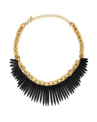 Kenneth Jay Lane | Metallic Spike Chain Necklace | Lyst
