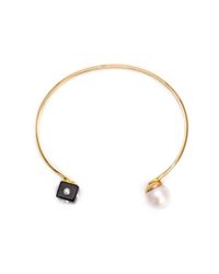 Nektar De Stagni | Metallic Pearl And Onyx Cuff | Lyst