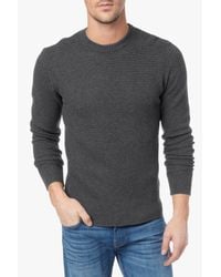 7 For All Mankind - Gray Crew Neck Sweater for Men - Lyst