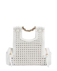Corto Moltedo | White Priscillini Woven Leather Shoulder Bag | Lyst