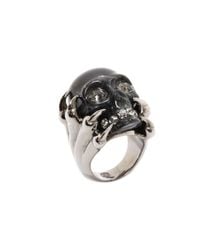 Alexander McQueen | Black Claw Skull Ring for Men | Lyst