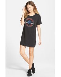 t shirt dress and converse