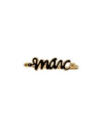 Marc By Marc Jacobs Metallic Script Snake Snakey Marc Bangle in Bangle