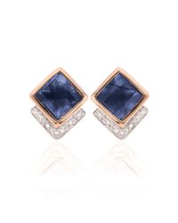 Monica Vinader | Blue Baja Precious Stud Earrings | Lyst