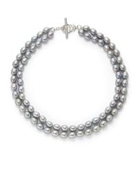 Slane | Metallic 7mm Grey Freshwater Pearl Double Strand Necklace16 | Lyst