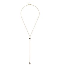 Rebecca Minkoff | Metallic Two Diamond Y Necklace | Lyst