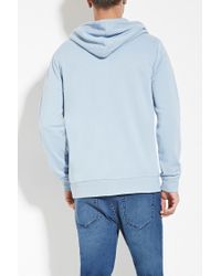 mens light blue zip up hoodie