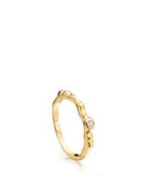 Monica Vinader | Metallic Siren Band Ring | Lyst