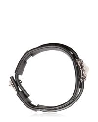Versus | Metallic Lion Head Leather Cuff Bracelet for Men | Lyst
