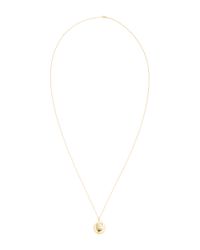 Monica Rich Kosann | Metallic 18k Yellow Gold Bespoke Petite Initial Locket With Diamond Accents | Lyst